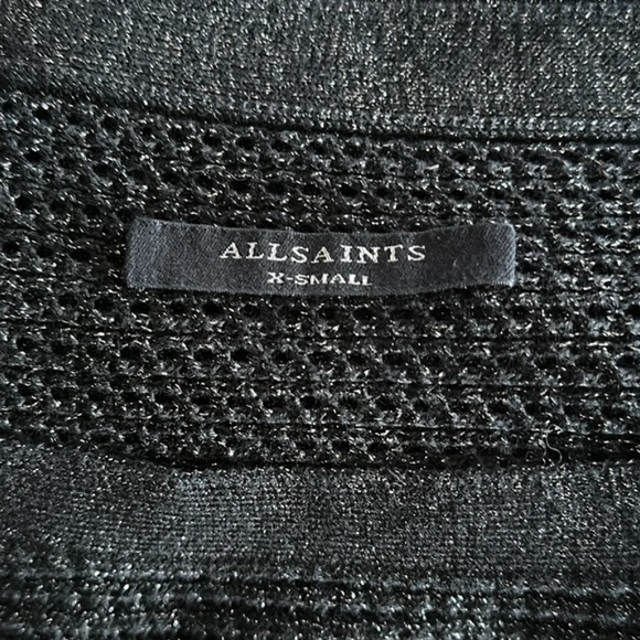 All Saints Elle Metallic Knit Dress - Picture 8 of 8